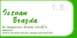 istvan brazda business card